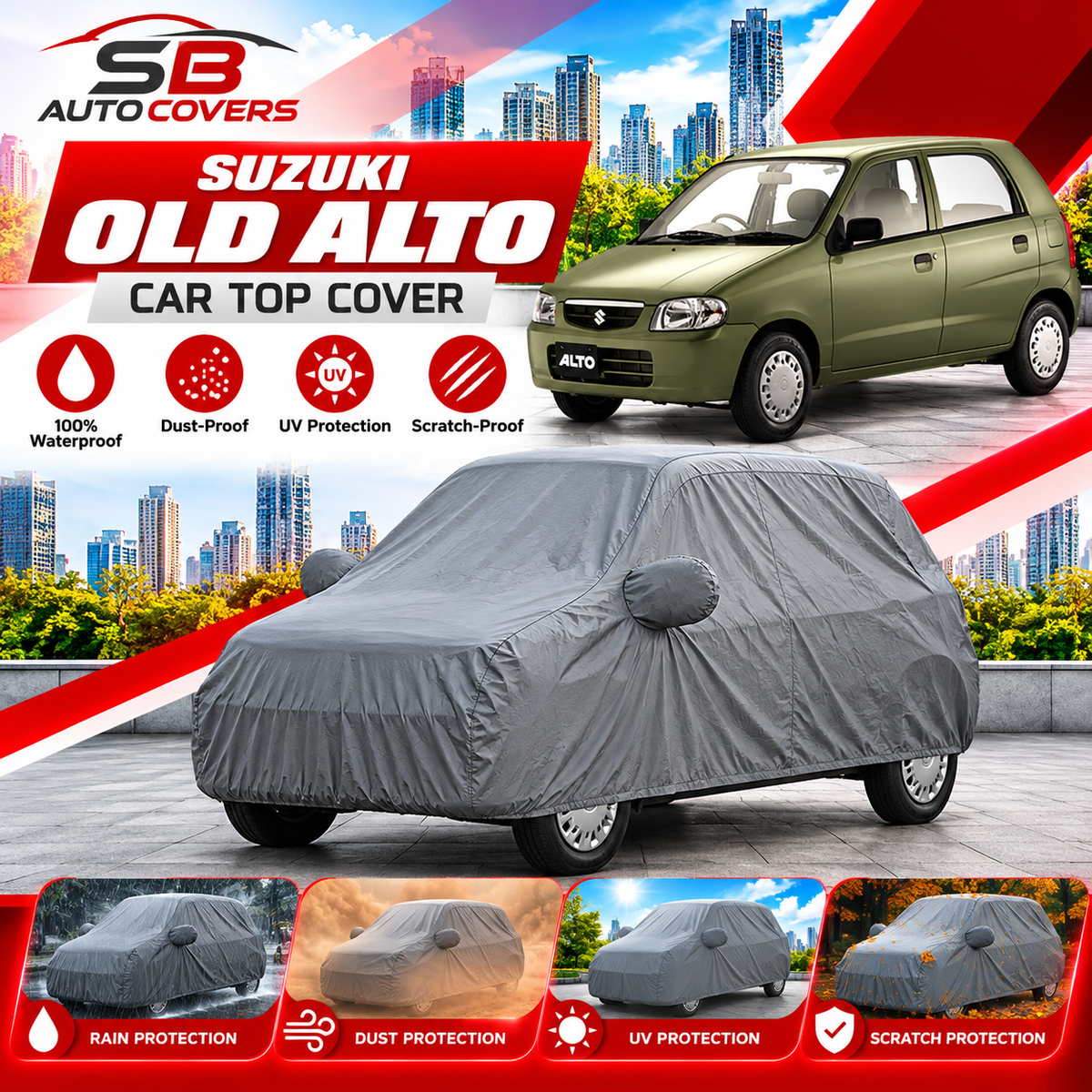 Suzuki Old Alto Car Cover