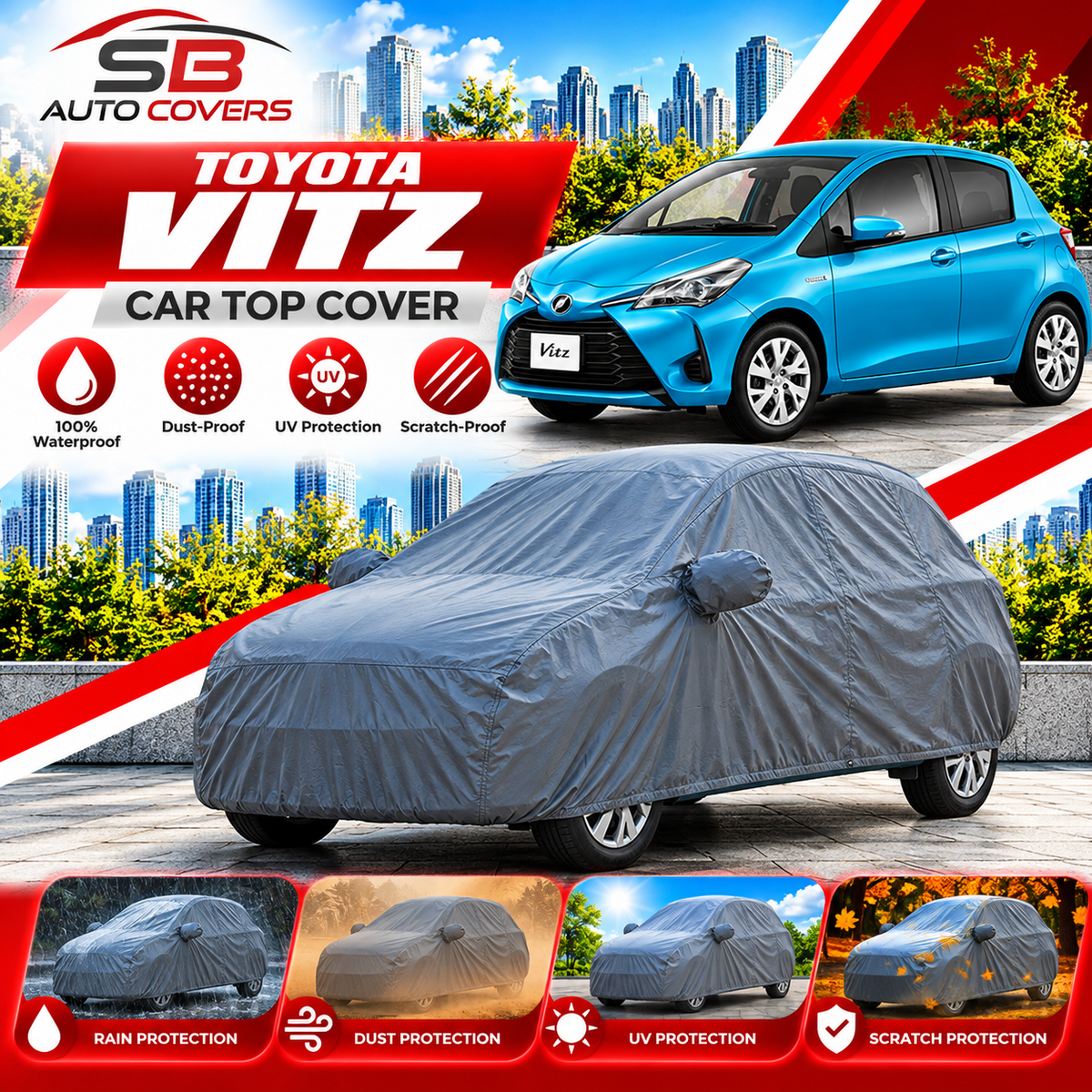 Toyota Vitz New Car Cover
